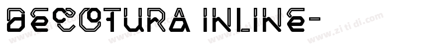 DECOTURA INLINE字体转换